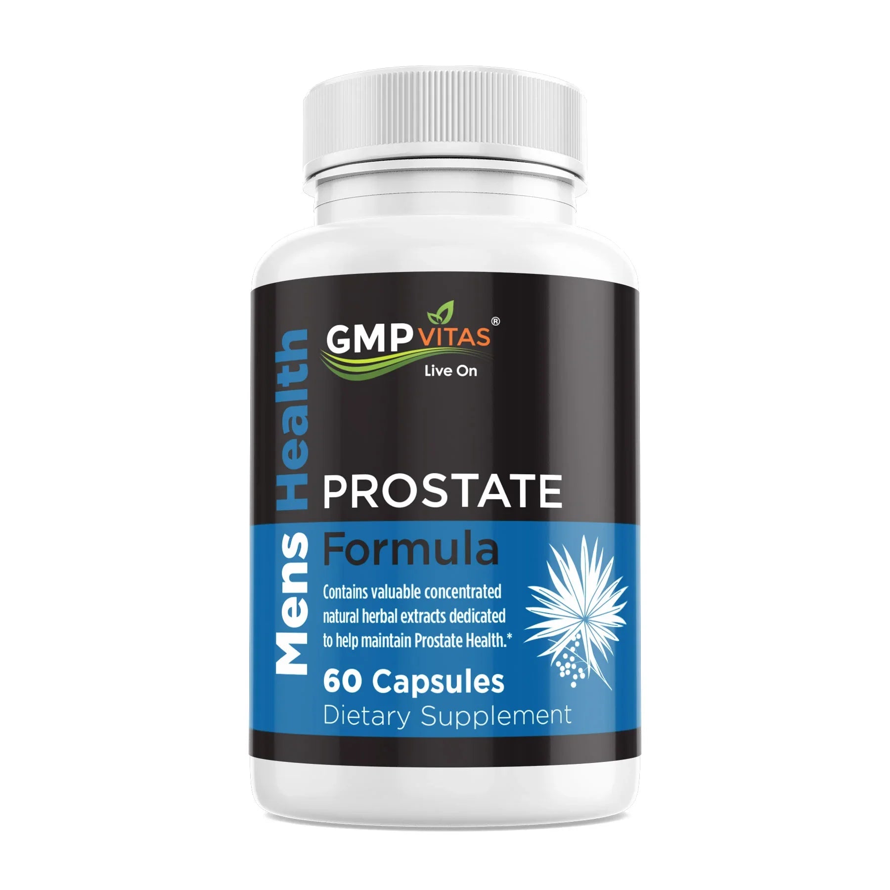 Mens Prostate Formula dietary supplement with 60 capsules for prostate health support
