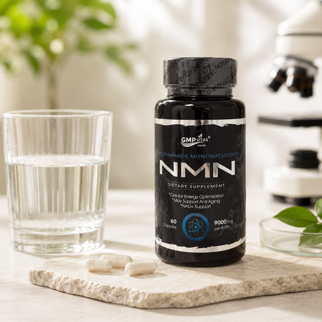 GMP Vitas®  NMN Nicotinamide Mononucleotide NAD+ 60 Capsules