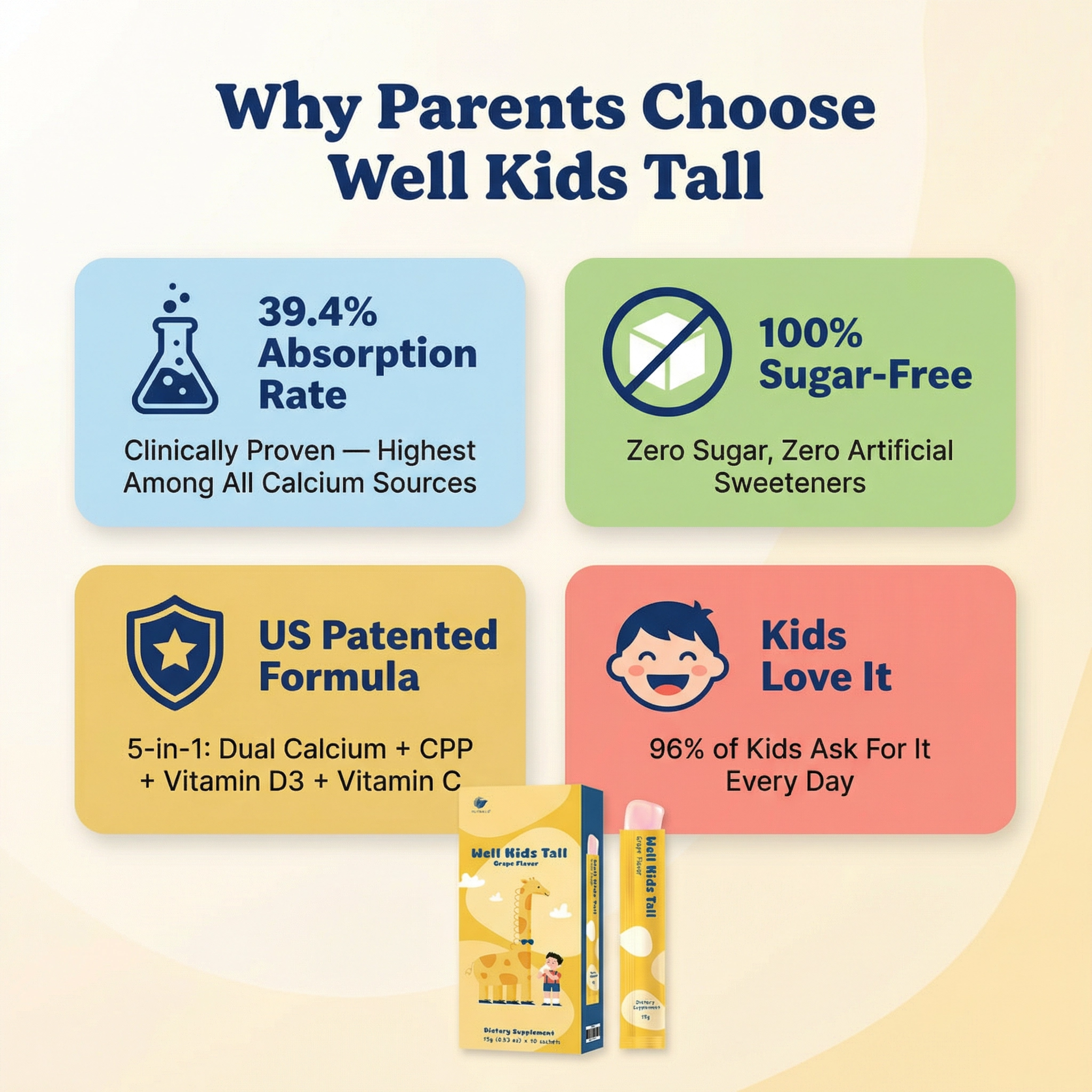 nuTRIELD® Well Kids Tall Jelly (10 Sachet/Box)