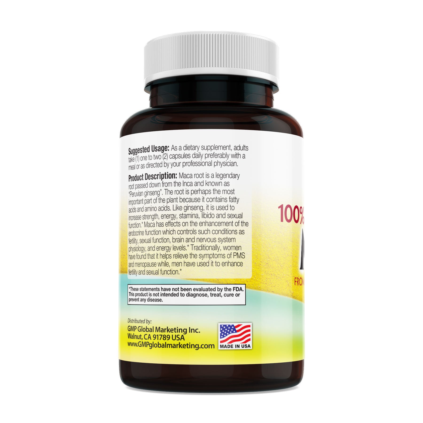 GMP Vitas® 500 mg Natural Super Maca 3-Bottle Value Bundle