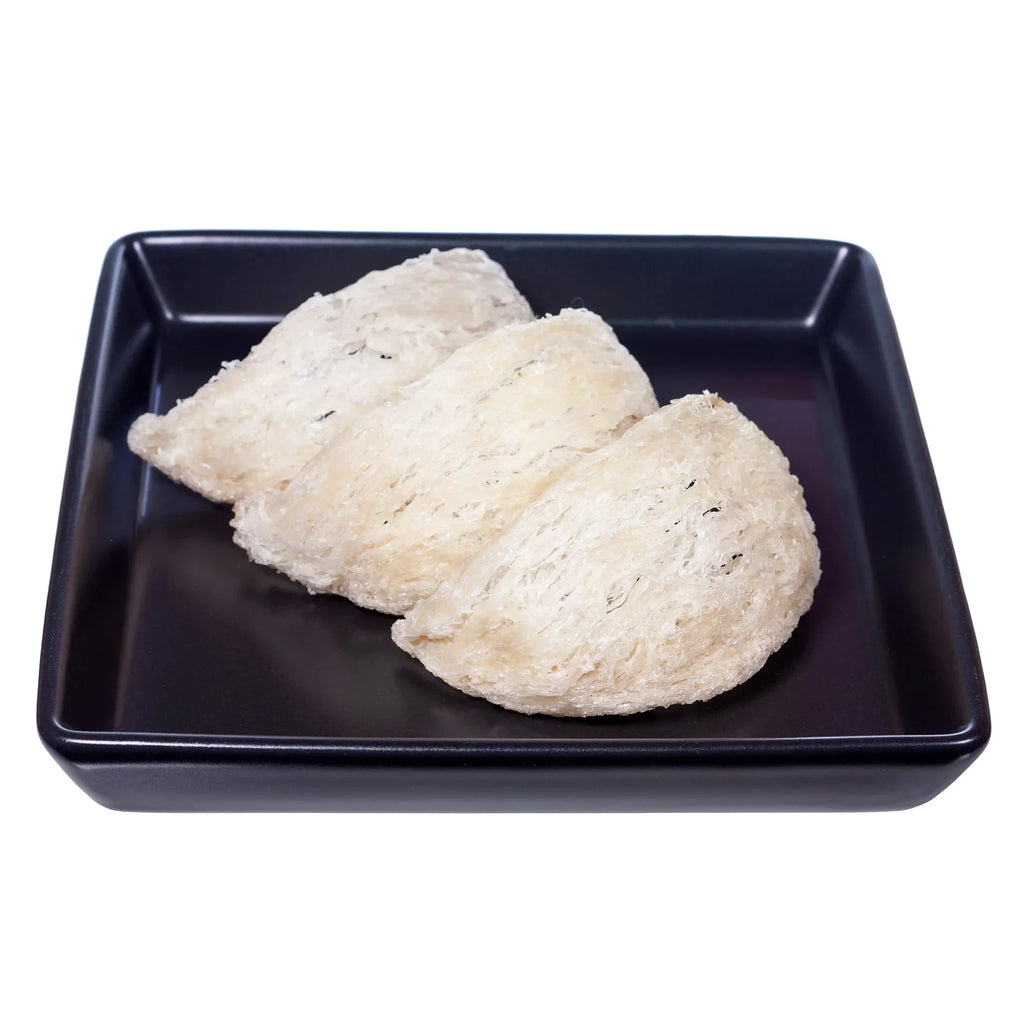 Premium bird's nest on black plate, natural health supplement for wellness
